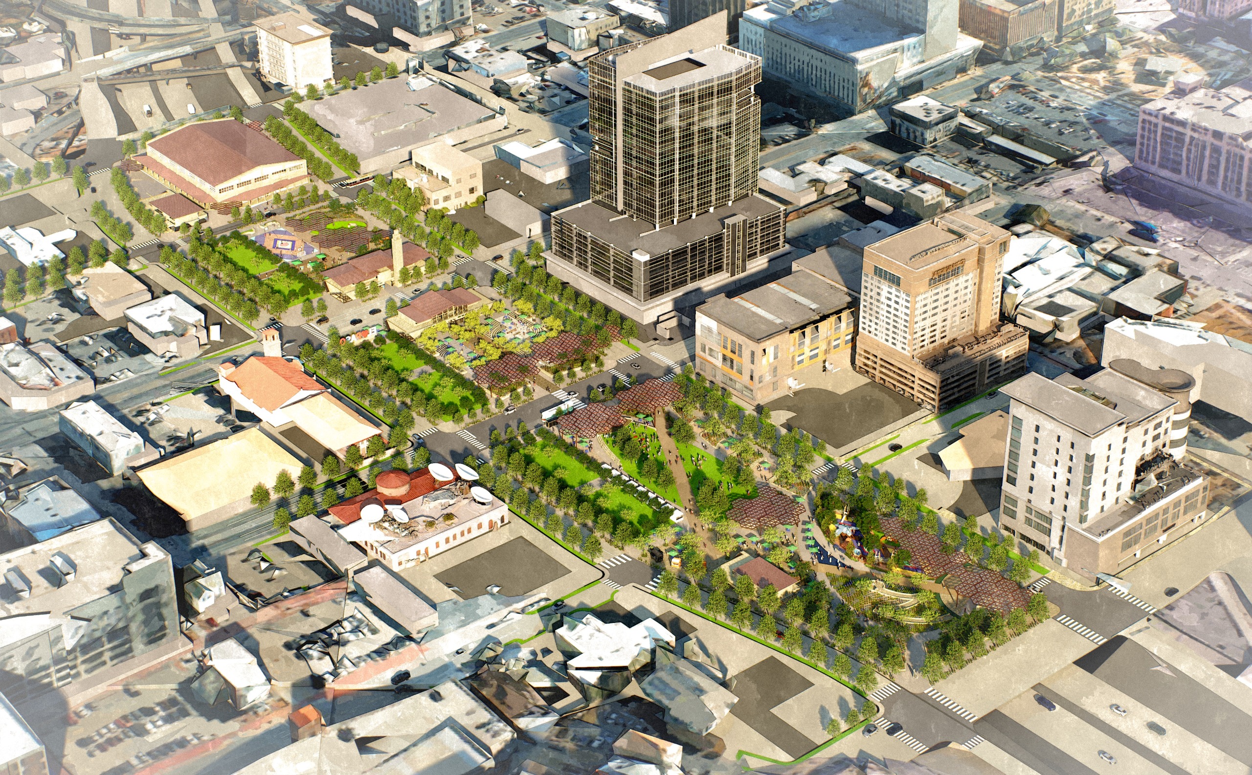 Rendering of proposed Deck Plaza